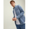 JACK & JONES ΜΑΚΡΥΜΑΝΙΚΟ ΠΟΥΚΑΜΙΣΟ 12138115 MEDIUM BLUE