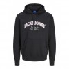 JACK & JONES ΑΝΔΡΙΚΟ ΦΟΥΤΕΡ ΜΕ ΚΟΥΚΟΥΛΑ 12267584 BLACK