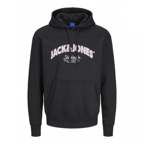 JACK & JONES ΑΝΔΡΙΚΟ ΦΟΥΤΕΡ ΜΕ ΚΟΥΚΟΥΛΑ 12267584 BLACK