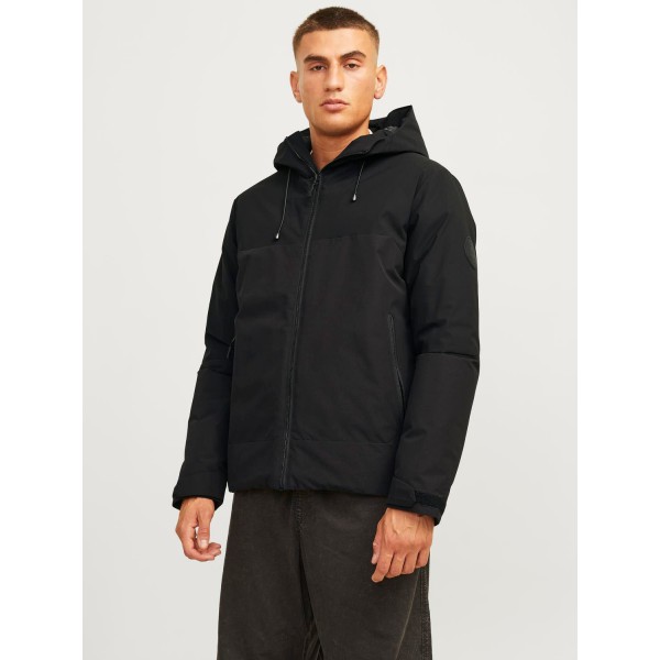 JACK & JONES ΑΝΔΡΙΚΟ ΜΠΟΥΦΑΝ  ΜΕ ΚΟΥΚΟΥΛΑ BLACK 12260486