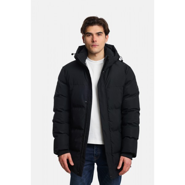 PACO ΜΠΟΥΦΑΝ PARKA ΜΑΚΡΥ ΑΝΔΡΙΚΟ BLACK 2498206