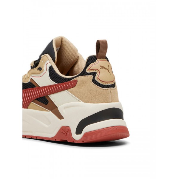 PUMA BLACK ΑΝΔΡΙΚΑ SNEAKERS TRINITY 389289-32 BEIGE BORDO